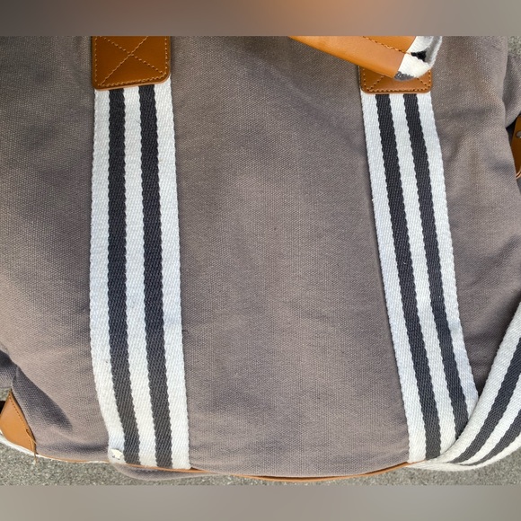 BABY K'TAN THE WEEKENDER TOTE DIAPER BAG CHARCOAL W/STRIPES INSULATED Used grey - Picture 8 of 10